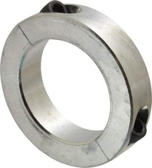 Climax Metal Products - 2" Bore, Aluminum, Two Piece Shaft Collar - 3" Outside Diam, 11/16" Wide - Strong Tooling