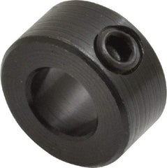 Climax Metal Products - 3/8" Bore, Steel, Set Screw Shaft Collar - 3/4" Outside Diam, 3/8" Wide - Strong Tooling