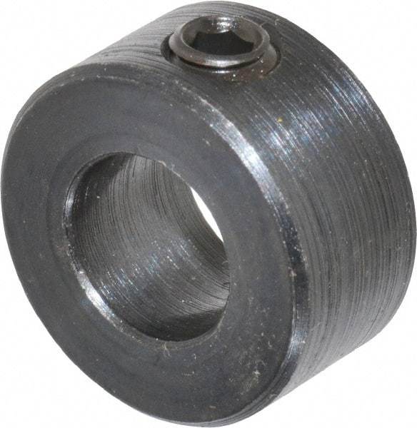 Climax Metal Products - 7/16" Bore, Steel, Set Screw Shaft Collar - 7/8" Outside Diam, 7/16" Wide - Strong Tooling