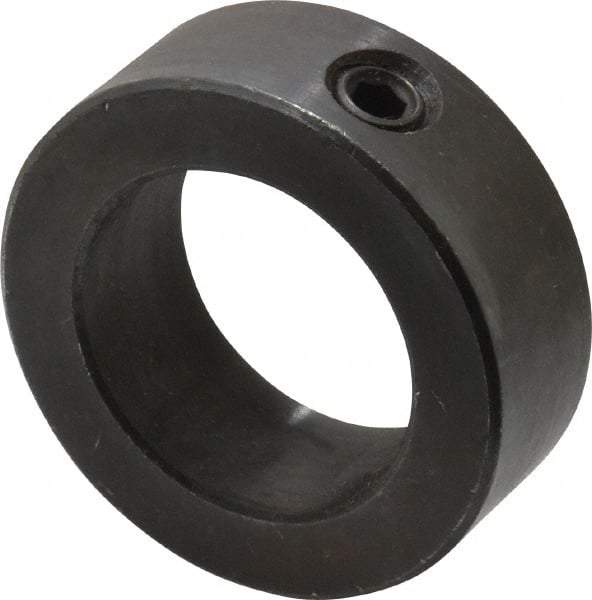 Climax Metal Products - 1-3/8" Bore, Steel, Set Screw Shaft Collar - 2-1/8" Outside Diam, 3/4" Wide - Strong Tooling