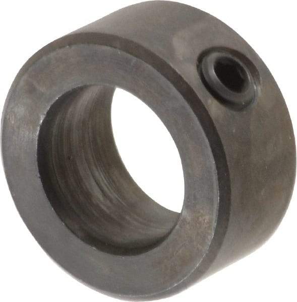 Climax Metal Products - 15mm Bore, Steel, Set Screw Shaft Collar - 1" Outside Diam - Strong Tooling