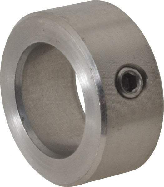 Climax Metal Products - 20mm Bore, Stainless Steel, Set Screw Shaft Collar - 1-1/4" Outside Diam - Strong Tooling