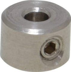 Climax Metal Products - 1/8" Bore, Stainless Steel, Set Screw Shaft Collar - 3/8" Outside Diam, 1/4" Wide - Strong Tooling