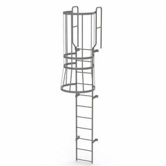 TRI-ARC - Rolling & Wall Mounted Ladders & Platforms Type: Fixed Ladder Style: Safety Cage - Strong Tooling