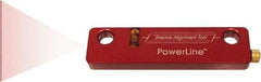 Johnson Level & Tool - 1 Beam 100' (Interior) Max Range Sheave Alignment Trainer - Red Beam, 1/16" at 10' Accuracy, 1-3/4" Long x 3/4" Wide x 6-3/4" High, Battery Included - Strong Tooling