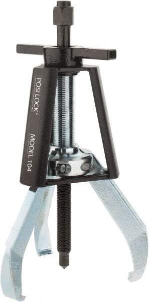 Posi Lock Puller - 5" Spread, 5 Ton Capacity, Puller - 4" Reach, 10" Long, For Bearings, Gears & Pulleys - Strong Tooling