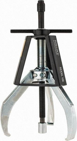 Posi Lock Puller - 7" Spread, 10 Ton Capacity, Puller - 6" Reach, 13" Long, For Bearings, Gears & Pulleys - Strong Tooling