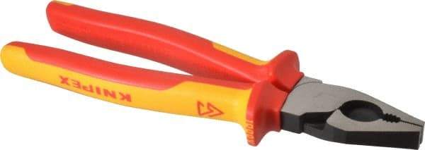 Knipex - 9" OAL, 9/16" Capacity, Lineman's - 1-5/8" Jaw Length x 1-3/16" Jaw Width - Strong Tooling