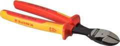 Knipex - 10" OAL, 3/16" Capacity, Diagonal Cutter - 15/16" Jaw Length x 1-1/16" Jaw Width - Strong Tooling