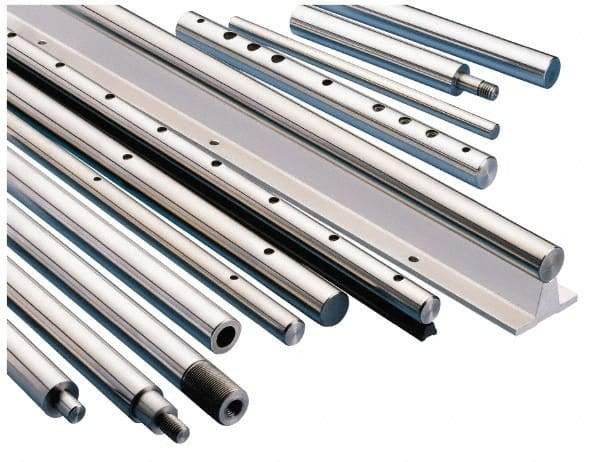 Thomson Industries - 5/8" Diam, 18" Long, Stainless Steel Standard Round Linear Shafting - 50-55C Hardness, .6245/.6240 Tolerance - Strong Tooling