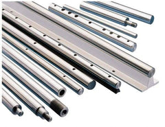 Thomson Industries - 1/2" Diam, 5' Long, Chrome Plated Steel Standard Round Linear Shafting - 60-65C Hardness, .4995/.4990 Tolerance - Strong Tooling