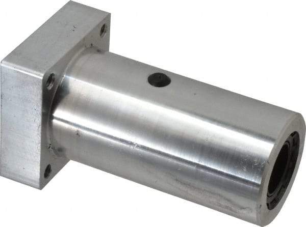 Thomson Industries - 1" Inside Diam, 1900/3800 Lbs. Dynamic Capacity, Twin Flanged Pillow Block Linear Bearing - 2-3/4" Overall Width - Strong Tooling