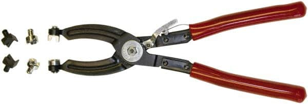 Mag-Mate - 10-1/2" OAL, Hose Clamp Pliers - Straight Jaw, Vinyl Coated Handles - Strong Tooling