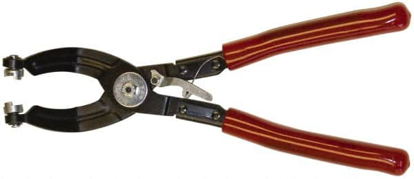 Mag-Mate - 10-1/2" OAL, Hose Clamp Pliers - 45° Jaw, Vinyl Coated Handles - Strong Tooling