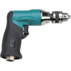 Dynabrade - 1/4" Keyed Chuck - Pistol Grip Handle, 20,000 RPM, 0.4 hp, 90 psi - Strong Tooling