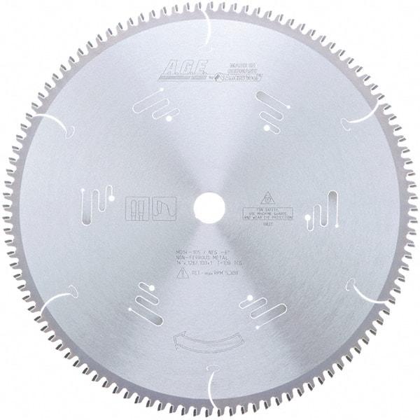 Amana Tool - 14" Diam, 1" Arbor Hole Diam, 108 Tooth Wet & Dry Cut Saw Blade - Carbide-Tipped, Clean Action, Standard Round Arbor - Strong Tooling