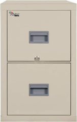 FireKing - 17-3/4" Wide x 27-3/4" High x 25" Deep, 2 Drawer Vertical File - Steel, Parchment - Strong Tooling