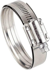 IDEAL TRIDON - SAE Size 425, 3-5/16 to 4" Diam, Stainless Steel Worm Drive Clamp - 5/8" Wide, Material Grade 300/410, Series 38215 - Strong Tooling