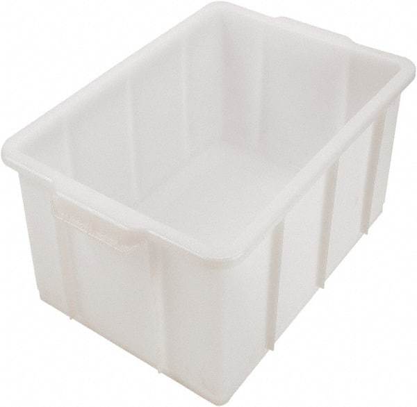 Dynalon Labware - 12.2 Gal, Clear Polyethylene Tote Container - Nesting, 23.4" Long x 14.4" Wide x 10" High - Strong Tooling