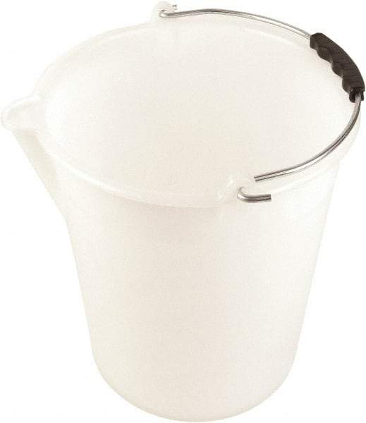 Dynalon Labware - 4-1/2 Gal Translucent Tapered Conical Polyethylene Bucket - 13-3/8" High x 12-3/16" Diam - Strong Tooling