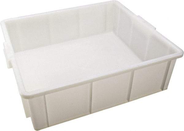 Dynalon Labware - White Polyethylene Tote Container - Stacking, 18" Long x 16.1" Wide x 5.6" High - Strong Tooling