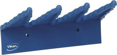 Vikan - 22 Lb, 6-1/2" Wide, 2-1/2" High, Polypropylene, Wall Bracket - 9-1/2" Long, 3 Holders - Strong Tooling