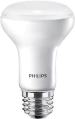 Philips - 6 Watt LED Flood/Spot Medium Screw Lamp - 2,700°K Color Temp, 450 Lumens, 120 Volts, Dimmable, Shatter Resistant, R20, 25,000 hr Avg Life - Strong Tooling