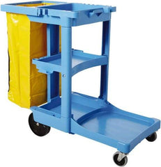 Rubbermaid - Plastic Janitor Cart - 21-3/4" Width - Strong Tooling