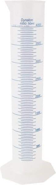 Dynalon Labware - 4,000 ml Polypropylene Graduated Cylinder - 50 ml Graduation, 8-7/64" Diam x 23-5/8" High - Strong Tooling