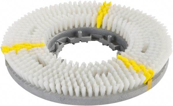 Carlisle - Rotary Brush - 15" Machine, 1-1/2" Trim Length, White Pad, Nylon - Strong Tooling