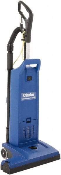 Clarke - Dual Motor Upright Vacuum Cleaner - 17-1/2" Cleaning Width, 9" Amps, Ergonomic Handle - Strong Tooling