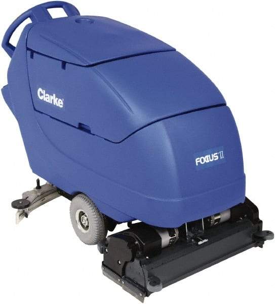 Clarke - 28" Cleaning Width, Battery Powered Floor Scrubber - 0.81 hp, 613 RPM, 23 Gal Tank Capacity - Strong Tooling