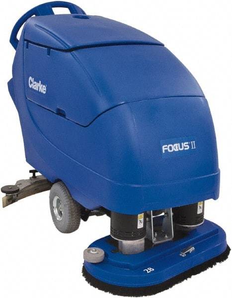 Clarke - 28" Cleaning Width, Battery Powered Floor Scrubber - 0.75 hp, 200 RPM, 23 Gal Tank Capacity - Strong Tooling