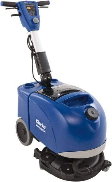 Clarke - 15" Cleaning Width, Battery Powered Floor Scrubber - 120 RPM, 3 Gal Tank Capacity - Strong Tooling