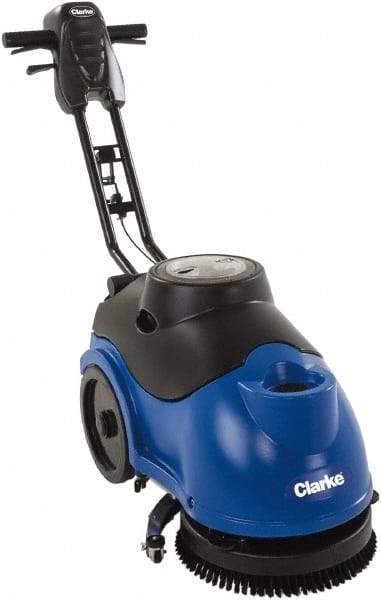 Clarke - 15" Cleaning Width, Battery Powered Floor Scrubber - 0.33 hp, 150 RPM, 3.5 Gal Tank Capacity - Strong Tooling