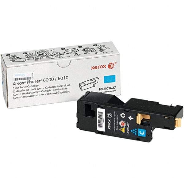 Xerox - Cyan Toner Cartridge - Use with Xerox Phaser 6010 - Strong Tooling