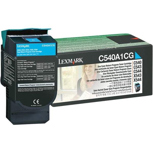 Lexmark - Cyan Toner Cartridge - Use with Lexmark C540n, C543dn, C544dn, C544dtn, C544dw, C544n, C546dtn, X543dn, X544dn, X544dtn, X544dw, X544n, X546dtn - Strong Tooling