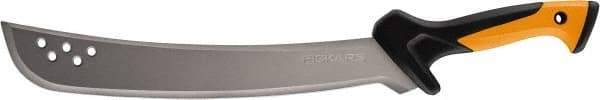 Fiskars - 15" Long Blade, Steel, Fine Edge, Machete - 26" OAL, Ergonomic Nonslip Grips Handle - Strong Tooling