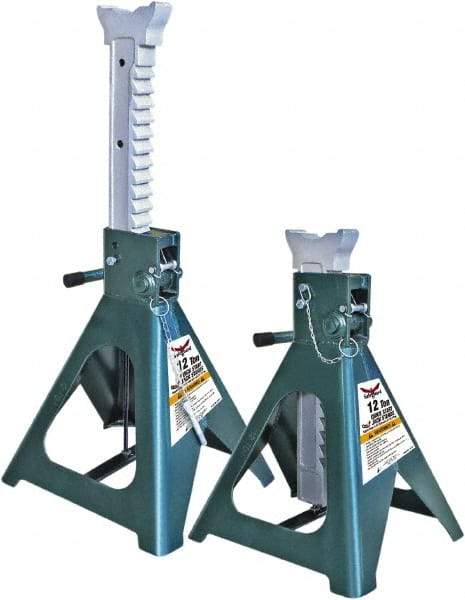 Safeguard - 24,000 Lb Capacity Jack Stand - 19-15/16 to 30-5/16" High - Strong Tooling