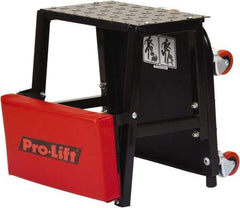 Omega Lift Equipment - 300 Lb Capacity, 4 Wheel Creeper Seat - Alloy Steel, 16.93" Long x 5.91" Overall Height x 14" Wide - Strong Tooling