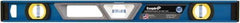 Empire Level - 24" Long 3 Vial Box Beam Level - Metal, Blue, 1 Level & 2 Plumb Vials - Strong Tooling