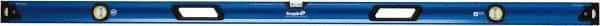 Empire Level - 72" Long 3 Vial Box Beam Level - Metal, Blue, 1 Level & 2 Plumb Vials - Strong Tooling