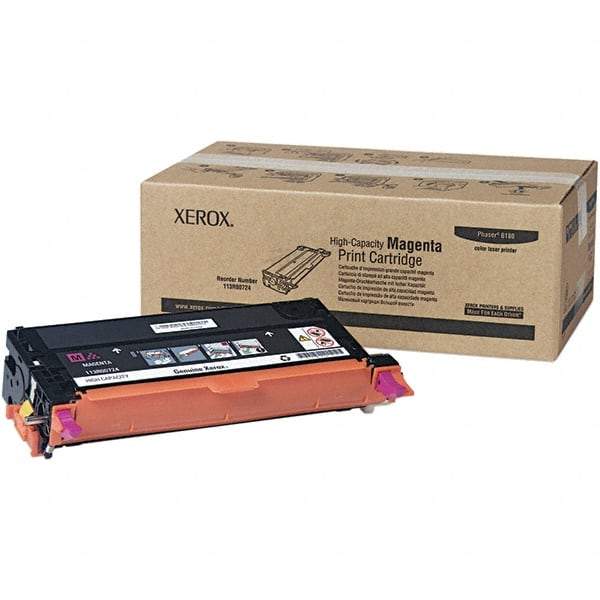 Xerox - Magenta Toner Cartridge - Use with Xerox Phaser 6180 - Strong Tooling