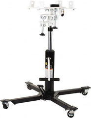 Omega Lift Equipment - 1,000 Lb Capacity Pedestal Transmission Jack - 36 to 73-1/8" High, 34-1/2" Chassis Width x 34-3/8" Chassis Length - Strong Tooling