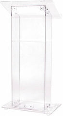 Oklahoma Sound - Acrylic Full Floor Lectern - 15" Deep x 24" Wide x 46" High - Strong Tooling