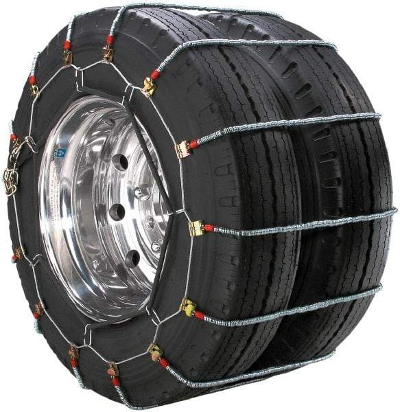 Peerless Chain - Dual Axle Tire Chains - For Use with 10.00-22, 11-24.5, 12.75-22.5, 315/80-22.5 - Strong Tooling