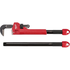 Milwaukee Tool - Pipe Wrenches; Type: Pipe Wrench ; Maximum Pipe Capacity (Inch): 2-1/2 ; Overall Length (Inch): 24 ; Material: Steel ; Additional Information: Dual Coil Springs - Exact Industrial Supply