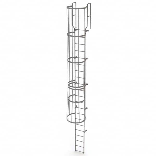 TRI-ARC - Rolling & Wall Mounted Ladders & Platforms Type: Fixed Ladder Style: Safety Cage - Strong Tooling