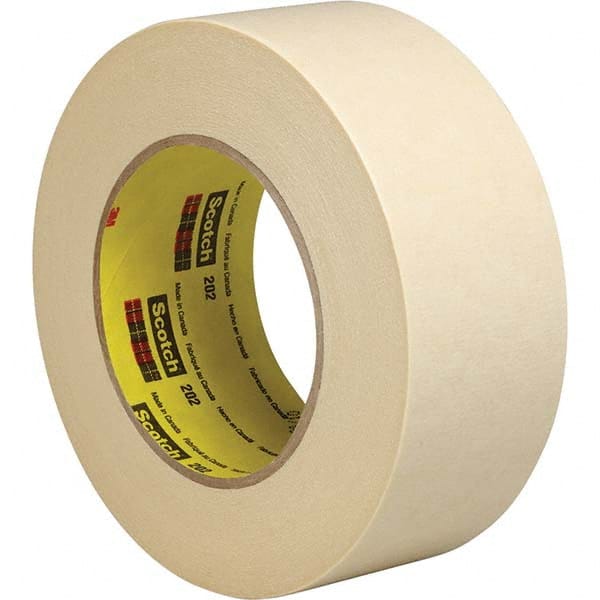 3M - 36mm Wide x 55 m x 6.3 mil Tan Crepe Paper Masking Tape - Strong Tooling