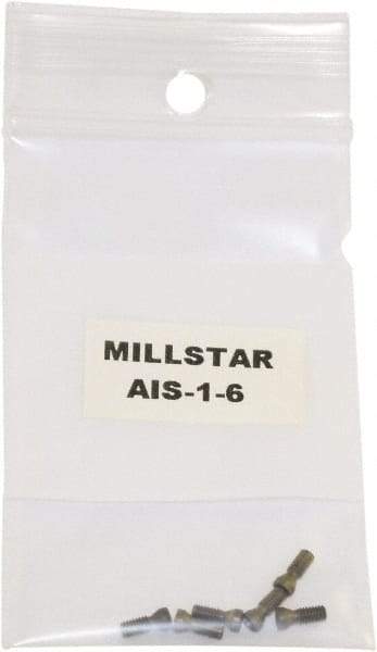 Millstar - Torx Insert Screw for Indexable Milling Cutters & Modular Heads - M12 Thread, Industry Std AIS-1-6, For Use with End Mills & Milling Heads - Strong Tooling